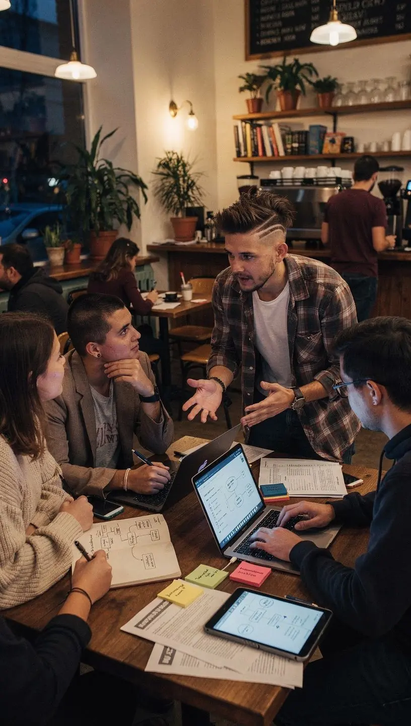 Strategic business meeting