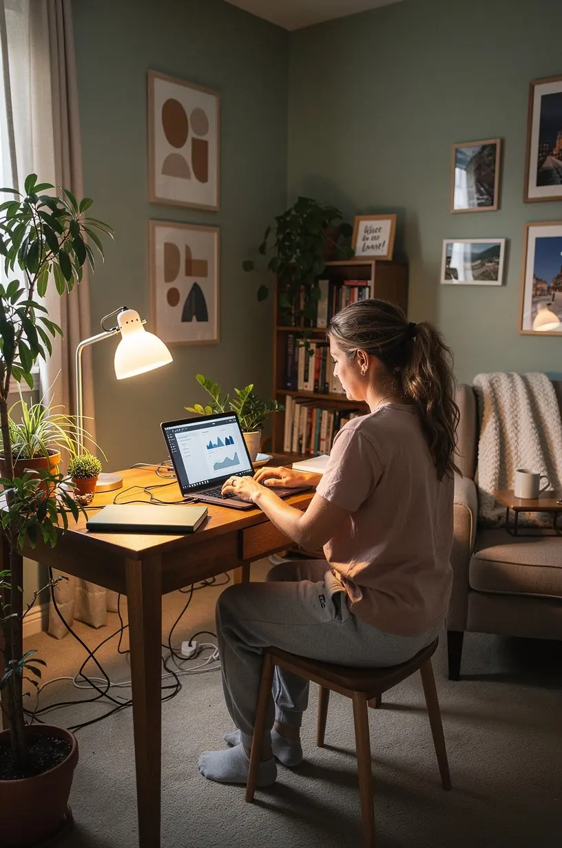 Modern office workspace